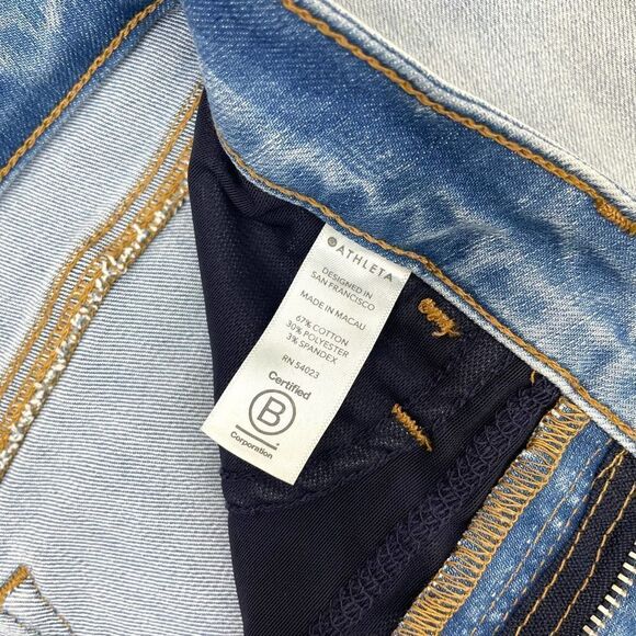 Athleta Sculptek Straight Leg Ankle Jeans Sz 0 - Picture 8 of 8